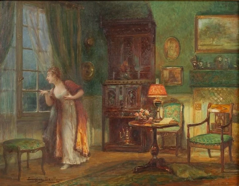 Eugène Auguste François Deully - Alla finestra